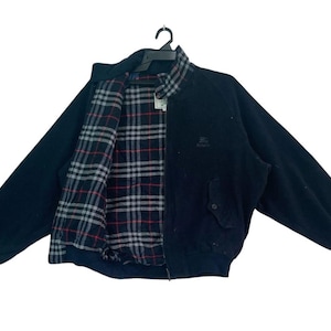 90s Burberry Harrington jkt horse-logo Burberry Harrington - Etsy