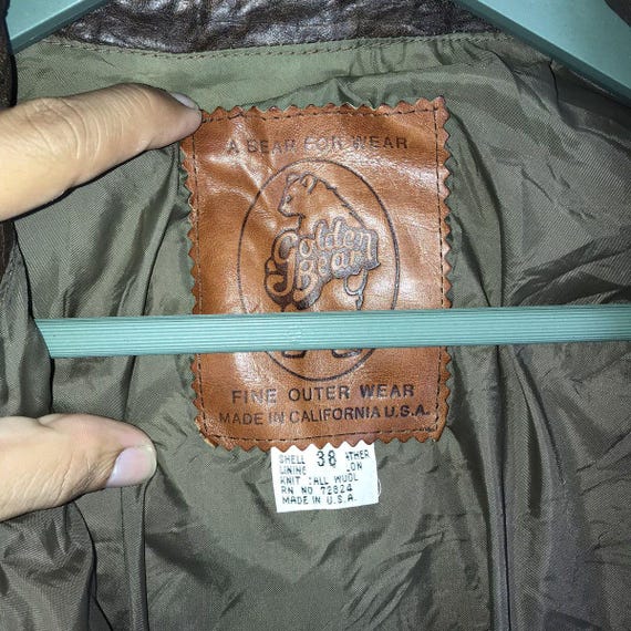 ジャケット・アウター 70s GOLDEN BEAR A2 TYPE LEATHER JKT ゴールデンベア レザージャケット 70s A-2 TYPE メンズ SIZE 36