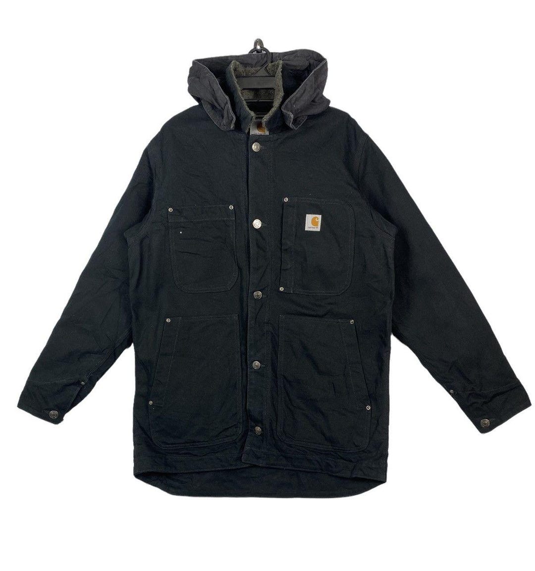 Vtg 90s Carhartt Duck Canvas Chore Jacket Coat - Etsy
