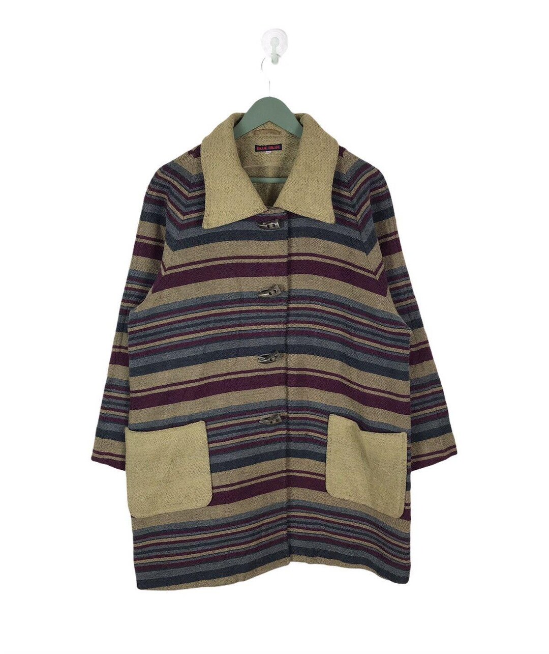 ジャケット・アウター STONE 90s WOOL PEA COAT Vtg 90s sz 10