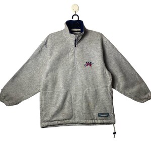 Vtg 90er Jahre issan skyline gt-r halfzip pullover fleece jacke