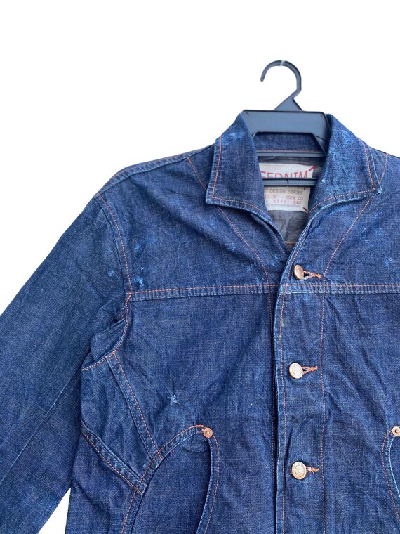 ジャケット・アウター USED / 90s shawl collar denim jacket L VINTAGE - USED / 90s shawl collar denim jacket Lの通販 by