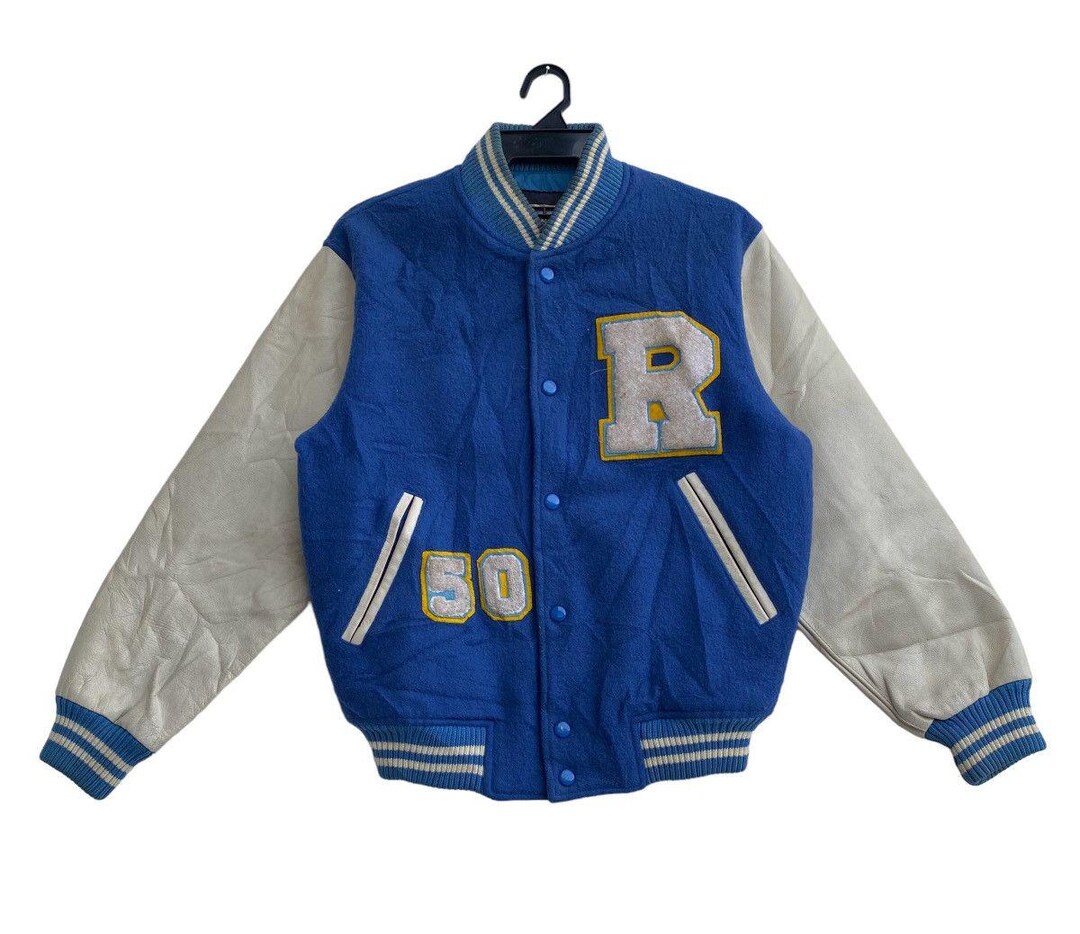 Vtg 90s REGAL Stadium Varsity Wool Mix Leather Baseball Jacket - Etsy