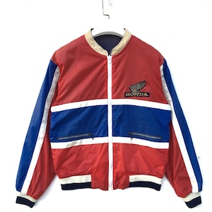 Vtg 90s rare Honda motorsport moto x reversible jacket/motorcycle jacket