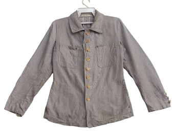 CaleカルSTRIPE SHIRT JACKET Vtg 90s TO KI TO Japan Hickory Stripe Workwear Jacket - Etsy