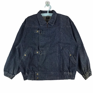 Vtg 90s Jean Paul Gaultier denim paisley jacket