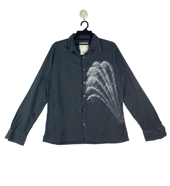 Rare Stephan Schneider trees print button up shir… - image 1