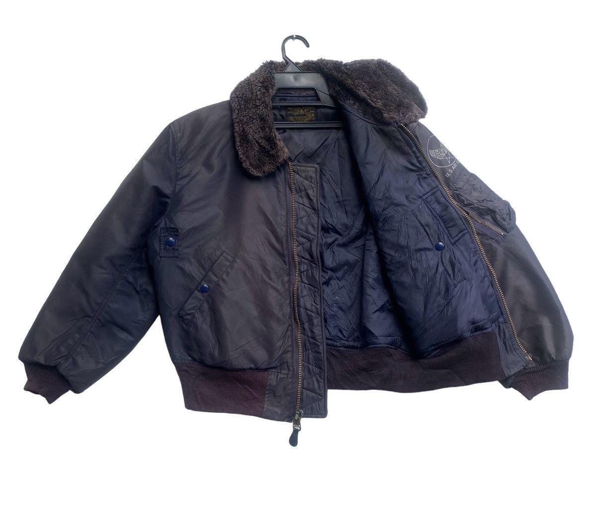 80s〜90s B-15D short flight jacket Red Tornado Type B-15D Bomber Jacket WWII Air Force Pilot