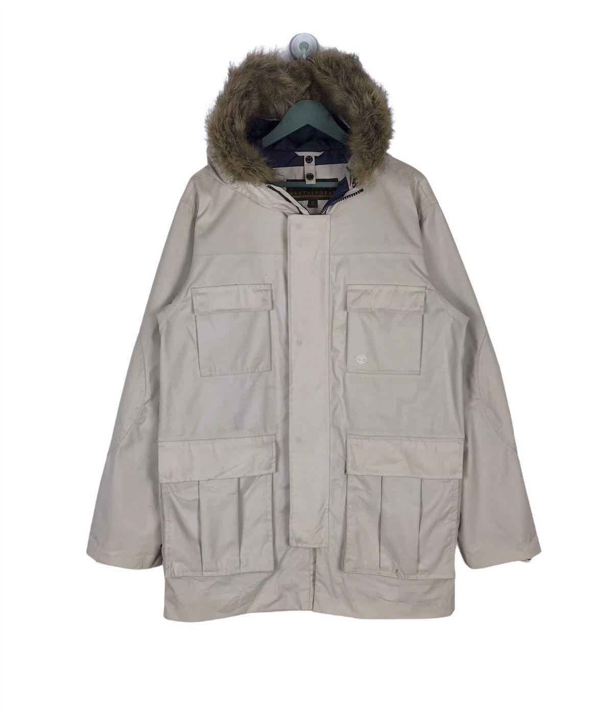 ジャケット・アウター 90s Timberland Weathergear fishtail coat Vintage 90's Timberland Weathergear Hoodie Parka Medium