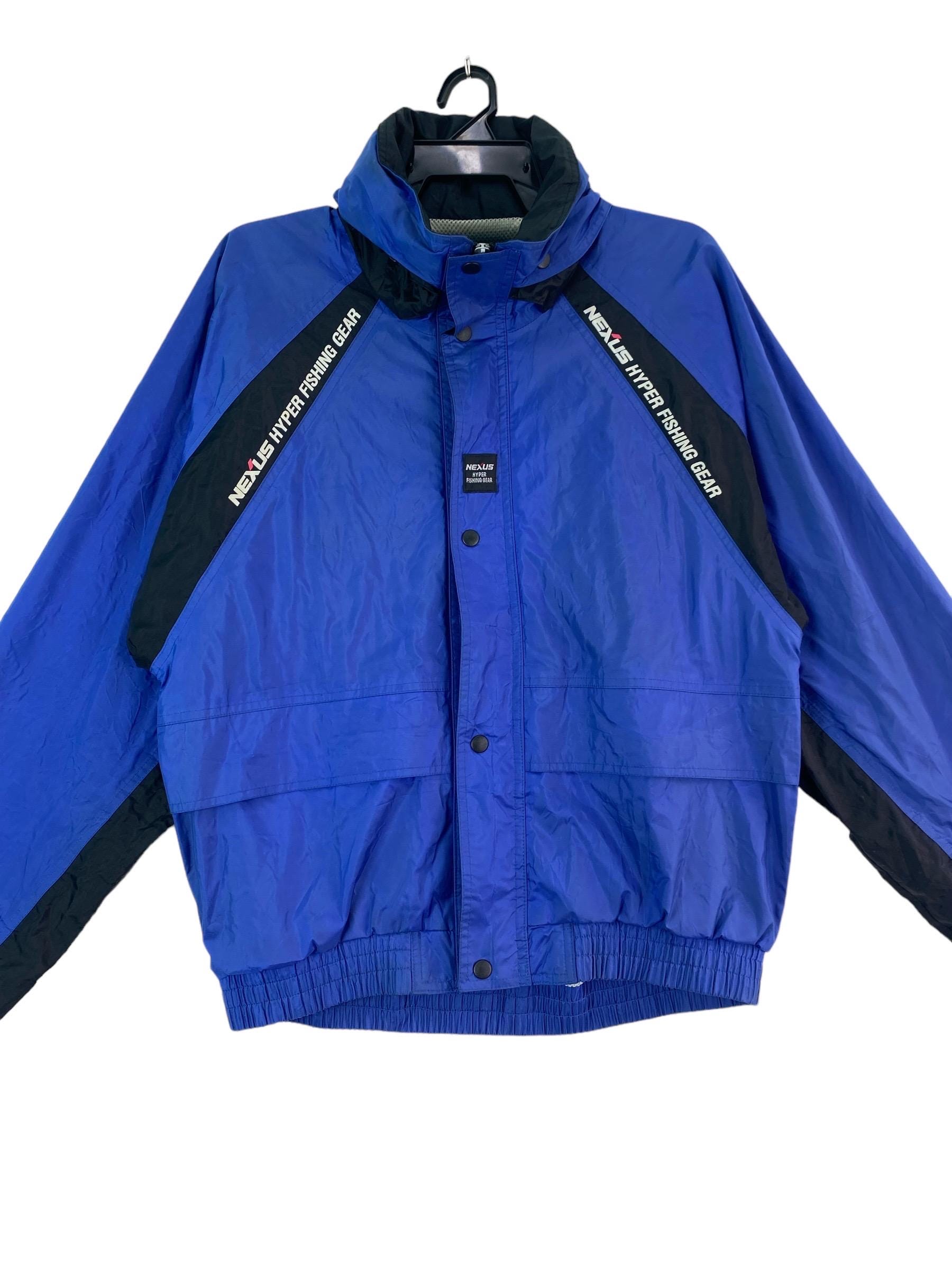 Vtg 90s NEXUS Shimano Fishing Gear Angler Sport Jacket Xlarge Size