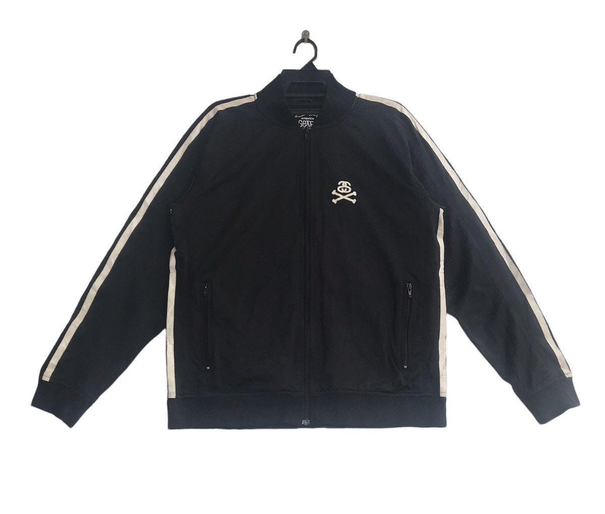 Vtg 90s Stussy Crossbones Logo Tracktop Jacket XL Size - Etsy