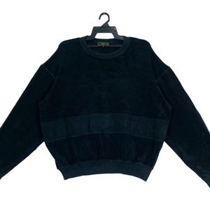Rare FENDI black logo on black sweatshirt Medium size