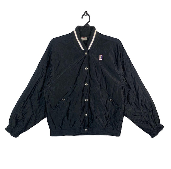 Vtg 90s Rare NIKE COURT Quilted Bomber Jacket UK