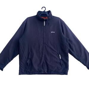 Vtg 90s GRAVIS skateboarding small logo quilted lining zip up jacket
