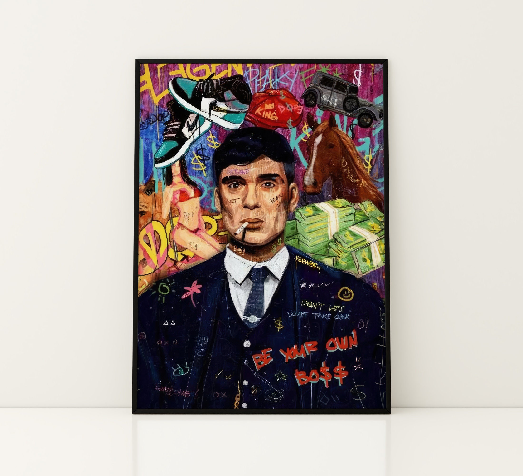 Tommy Shelby Graffiti Art Print: Peaky Blinders Inspired (digital Download)  - Etsy Israel