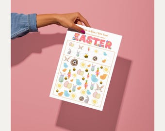 Juego "Veo Veo" de Pascua imprimible: Actividad divertida para las fiestas (PDF)