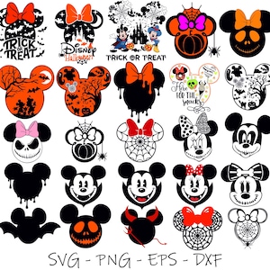 Halloween Mouse And Friends Svg Bundle, Trick Or Treat Svg, Spooky Vibes Svg, Halloween Family Trip Svg, Disney Halloween Svg
