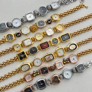 Vintage Punk Watch Choker Necklace,Grunge Multi-Watch Choker,Black&White Silver Chain Choker,Y2K Gold Watch Necklace, Trendy Watch Jewelry