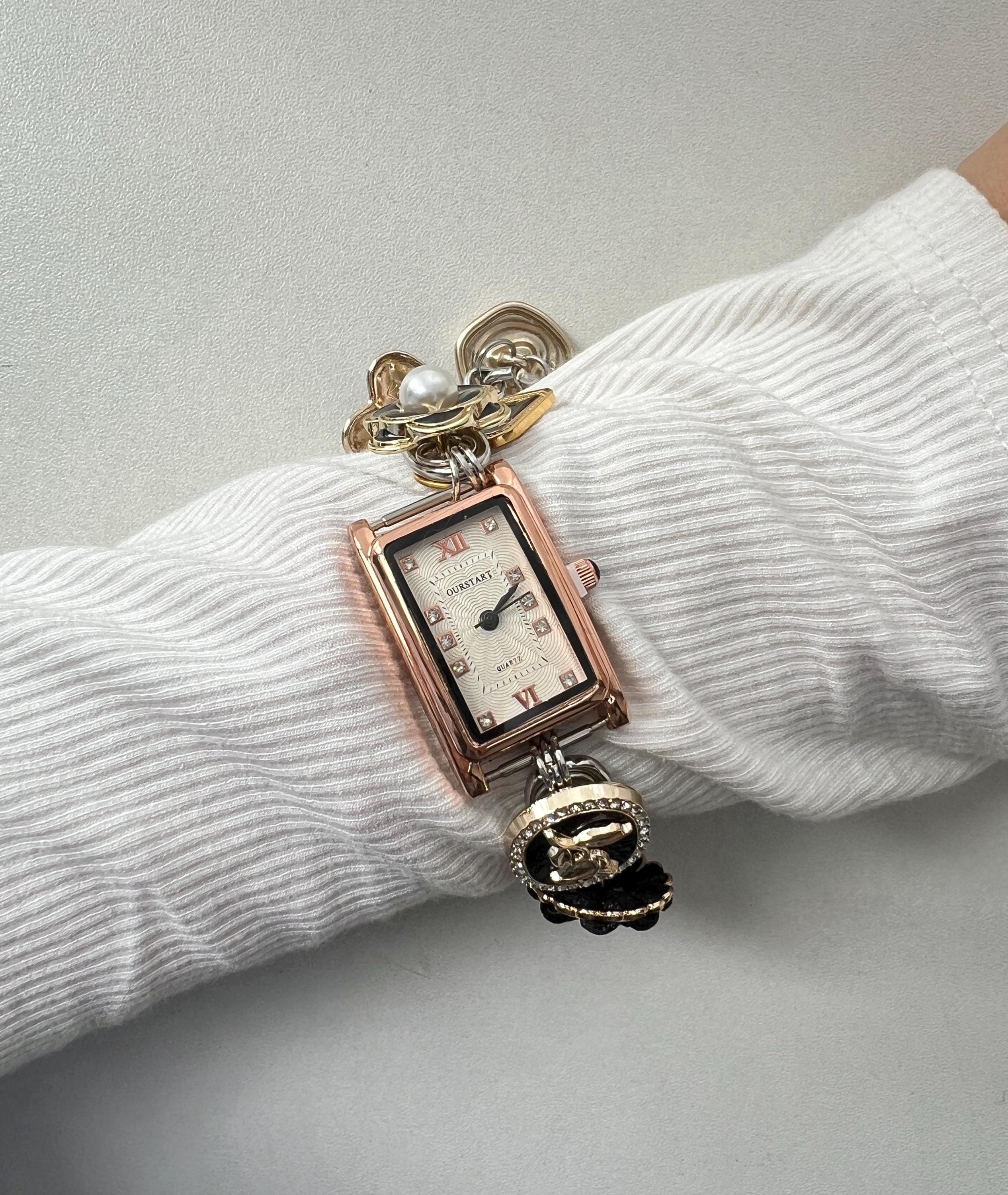 Vintage Y2K Purse Charm Bracelet Parmex Watch McBling Coquette Rare Y2k Mcbling 2000s Shoulder Bag - Etsy main image 3