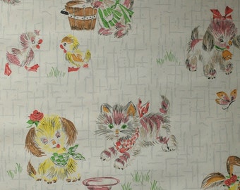 Childrens vintage wallpaper - 50 cm.