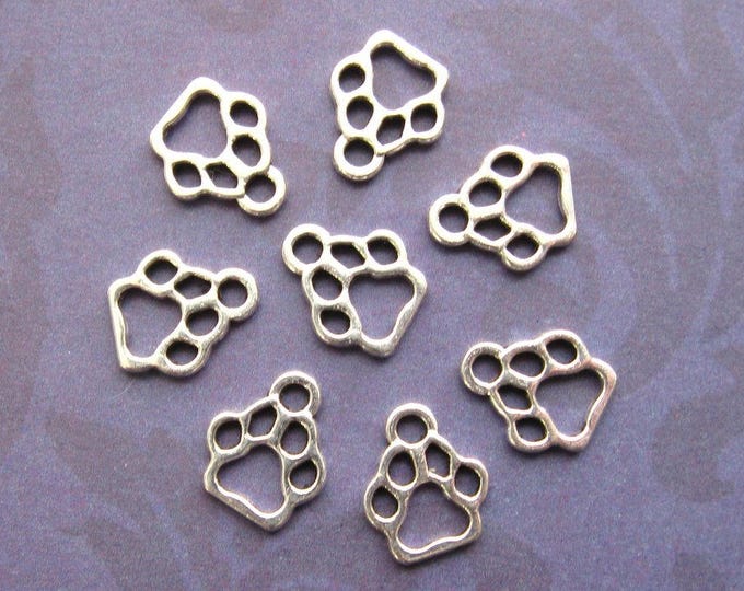 Sc0121 Silver Cat Paw Charms Antique Silver Dog Paw Charms Nickle Free 15 Pcs Silver Paw Print Charms 13mm Pet Charm Lead Free Paper Party Kids Kids Crafts Deshpandefoundationindia Org