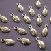 Silver Football Charms 15mm - 20 Pieces - Antique Silver NFL Sports Charms, Lead Free, Nickle Free (SC0124)