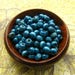 6mm Blue Wood Beads - Over 150 - 6mm Indigo Blue Wooden Beads, 6mm Glossy Blue Wooden Beads, 6mm Blue Macrame Beads, Lead Free (WBD0138)