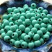 7mm Seafoam Green Wooden Beads - Over 120 - 7mm Blue Green Wood Beads, 7mm Aqua Macrame Beads, 7mm Light Cyan Beads, Lead Free (WBD0165)