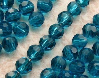 100 x pcs 6mm Crystal Glass Faceted Round Beads A3511 Aqua 100 x pcs 6mm Crystal Glass Faceted Round Beads A3511 Aqua