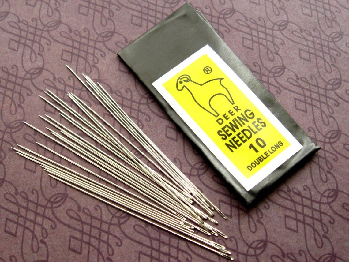 25 Pieces Bead Needles Size 10 Double Long .45x52mm Etsy