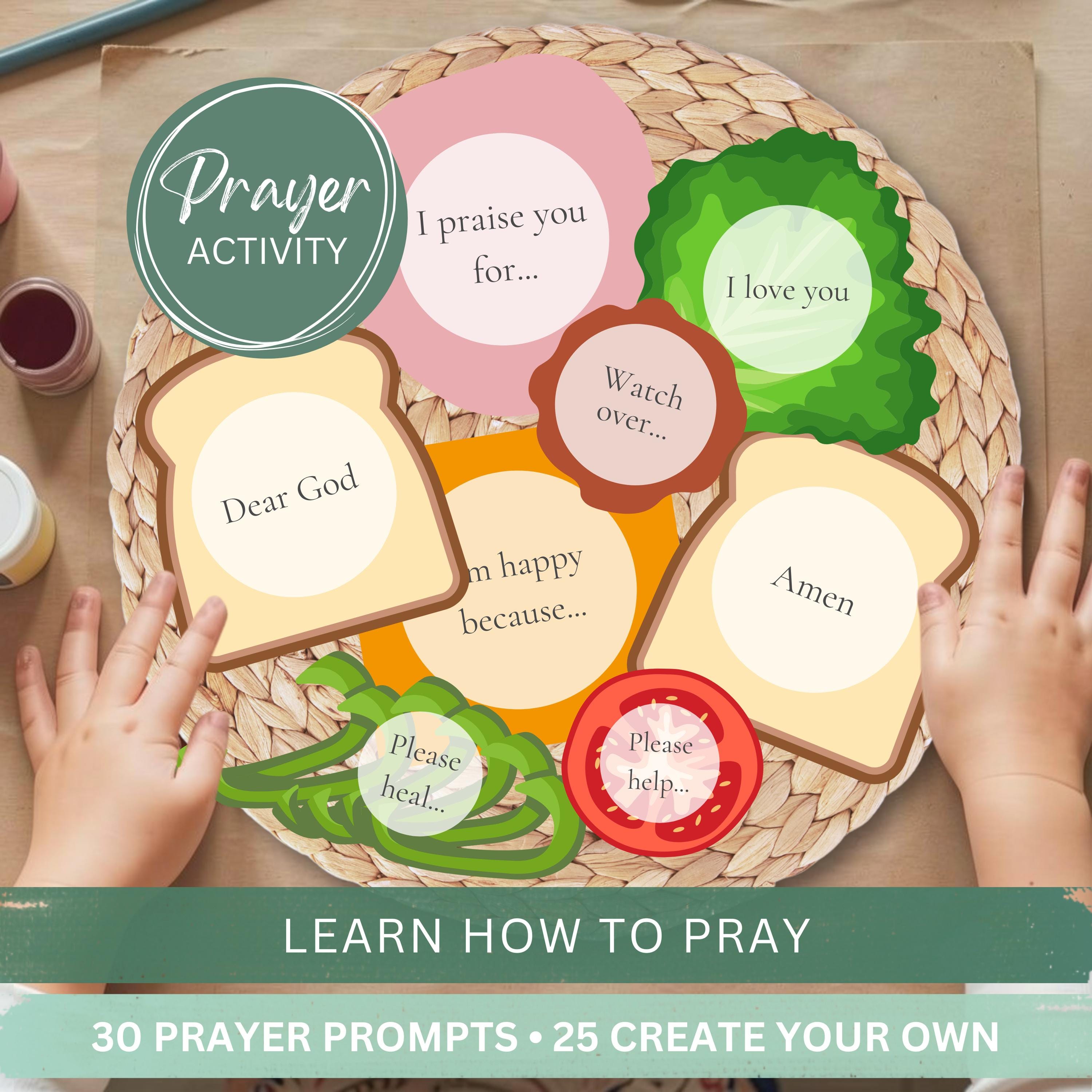 35 Fun Vegetable Crafts for Kids: Perfect for Any Age! 30 Kids Prayer Sandwich Craft Activity Printable-Learning How To Pray…