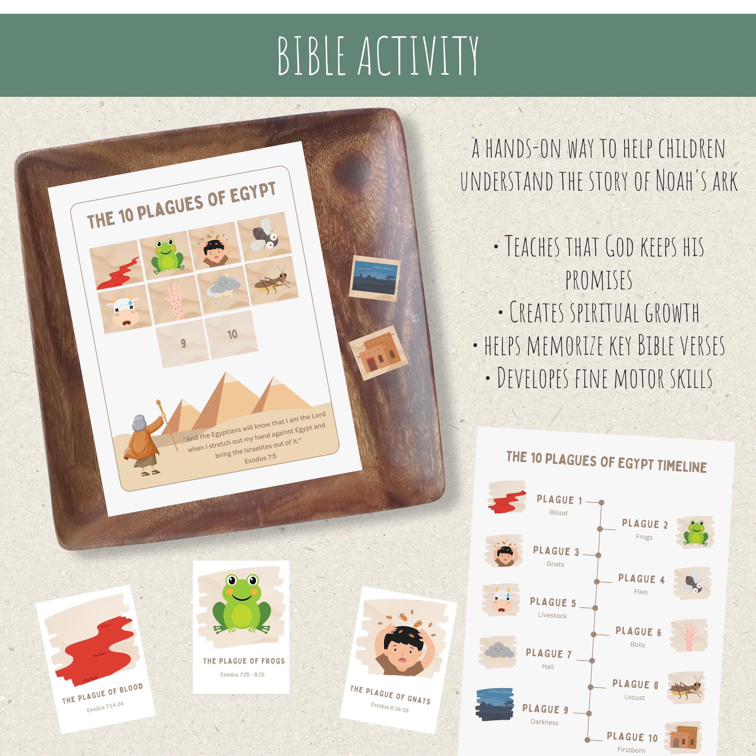 10 Plagues of Egypt Activity Bundle Printable-memory Matching Game ...