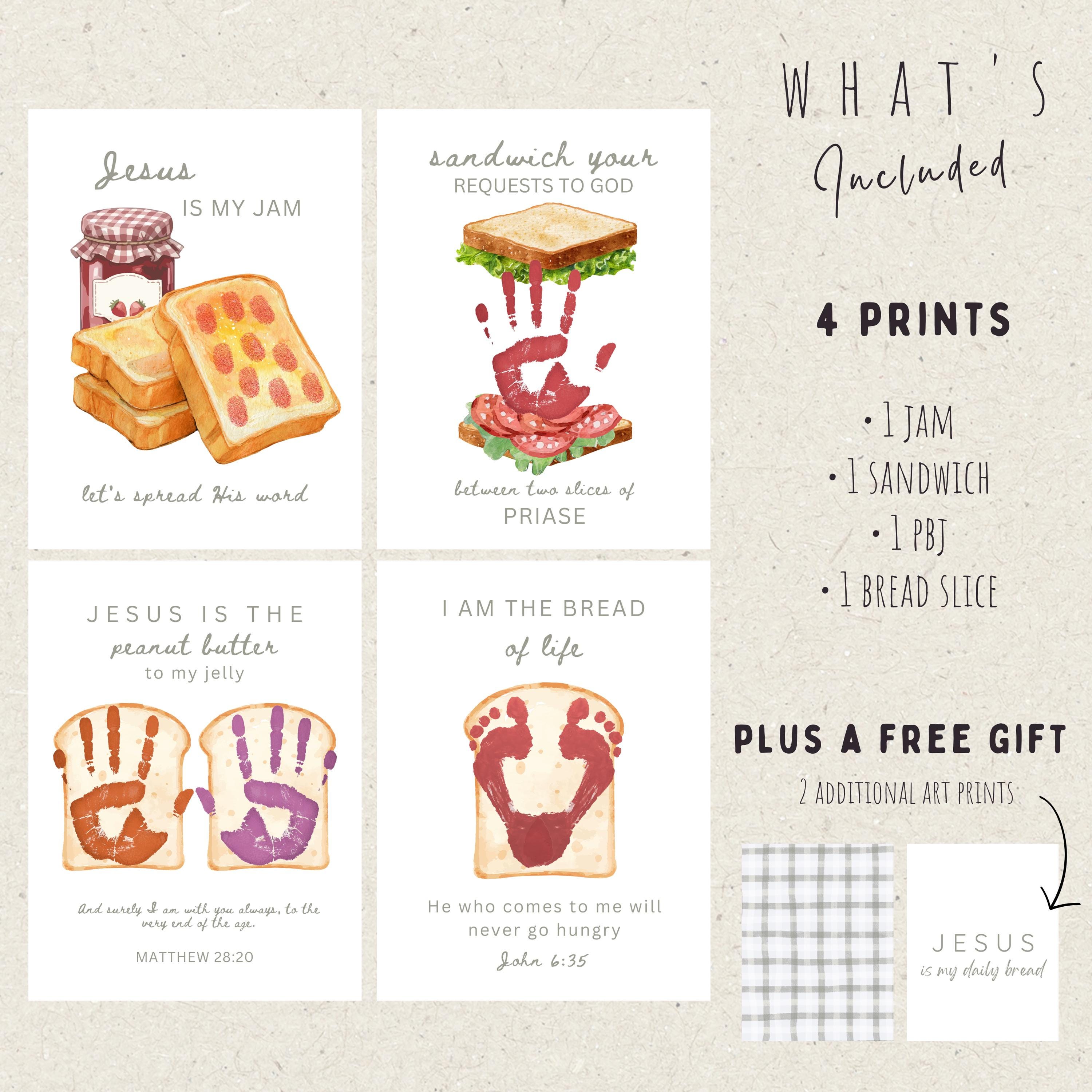 Christian Sandwich Handprint Craft Bundle Printable-jesus is My Jam ...