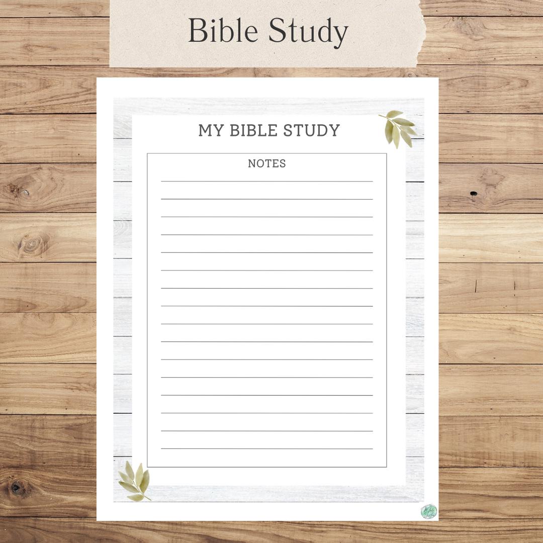 Kids Bible Study Printable Christian Journal Homeschool Daily Routine ...