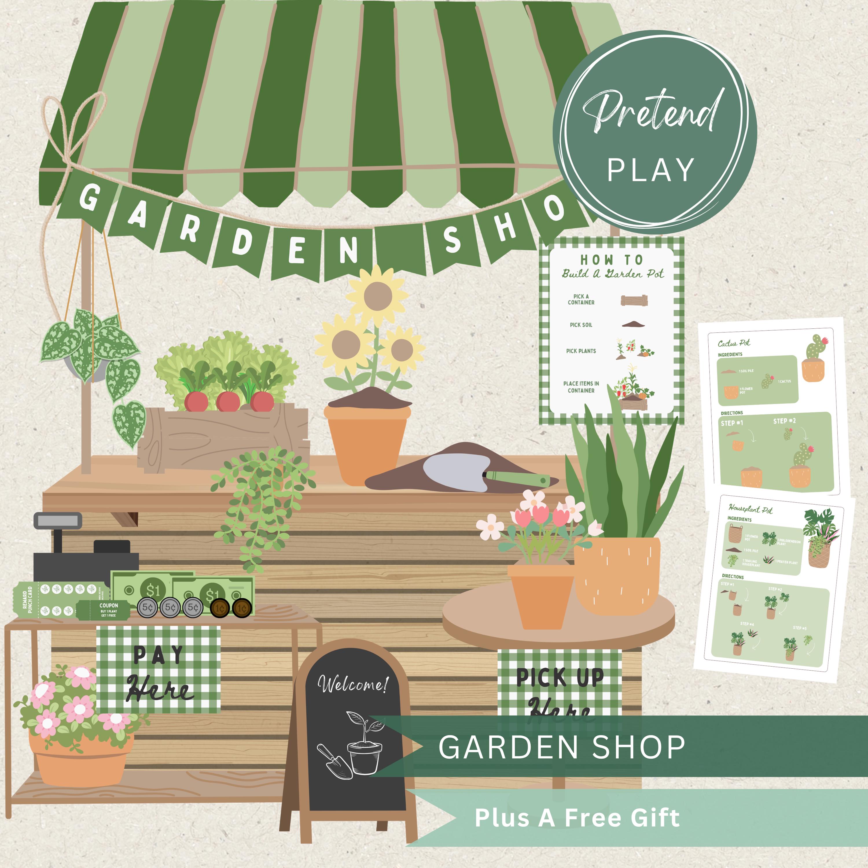 35 Fun Vegetable Crafts for Kids: Perfect for Any Age! 18 Garden Shop Pretend Play Printable-Fall Greenhouse Dramatic…