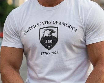 250th Anniversary United States Shirt - American Eagle Shield Tee - Patriotic Freedom Gift