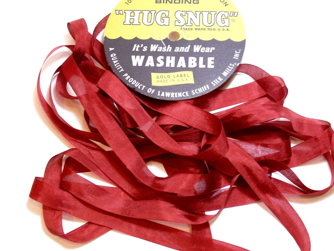 Burnt Orange Seam Binding, Hug Snug Rayon Seam Binding 1/2 Inch Wide X