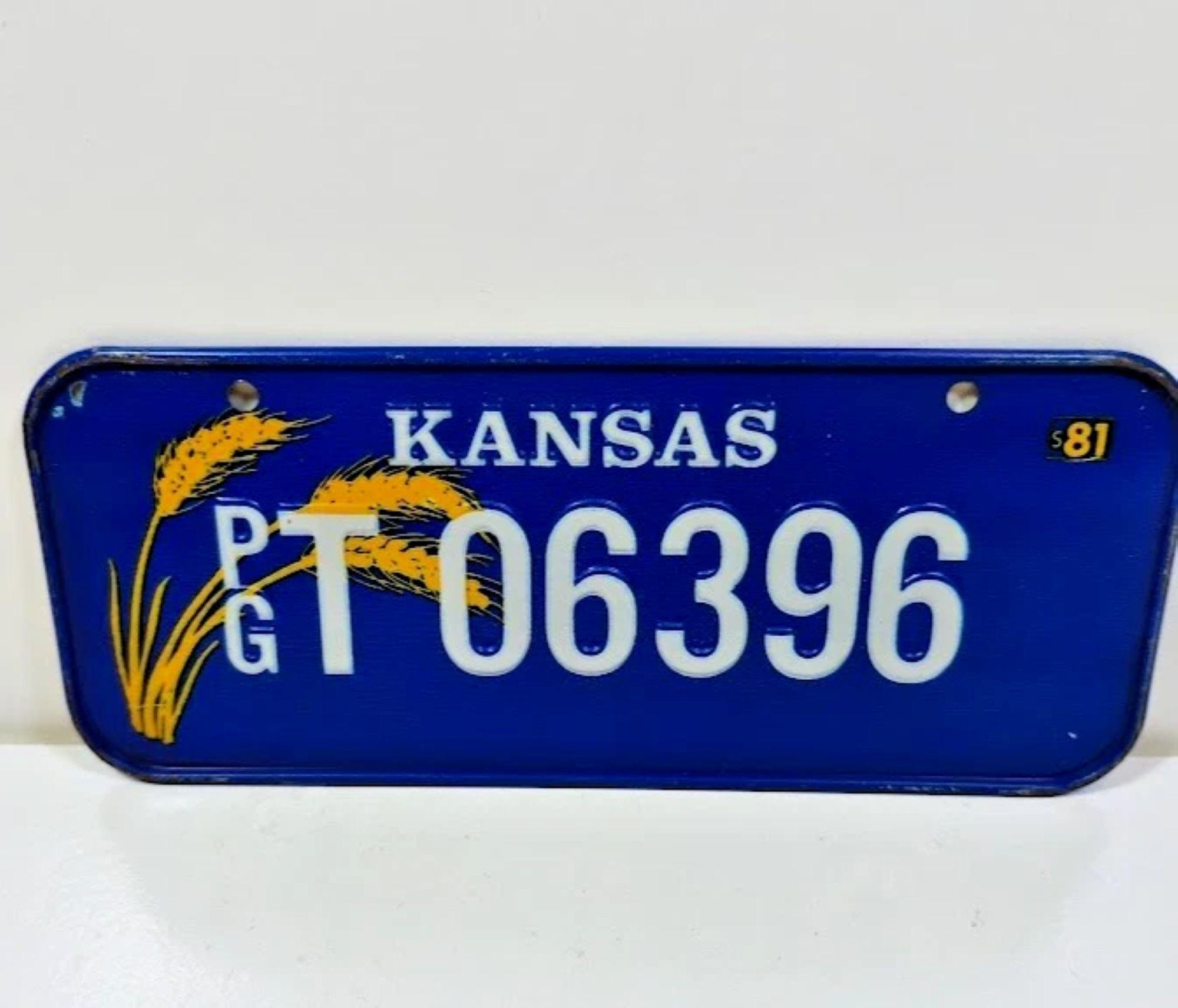 Old Kansas License Plate - Etsy
