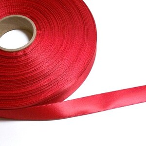 Red Ribbon Single-faced Red Satin Ribbon 5/8 Inch X 10 Yards - Etsy