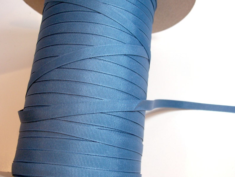 Blue Ribbon Dark Cornflower Blue Grosgrain Ribbon 3/8 Inch Etsy
