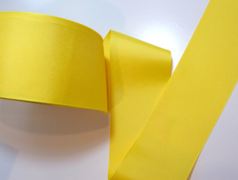 Wide Yellow Ribbon Schiff Yellow Grosgrain Ribbon 3 Inches Etsy