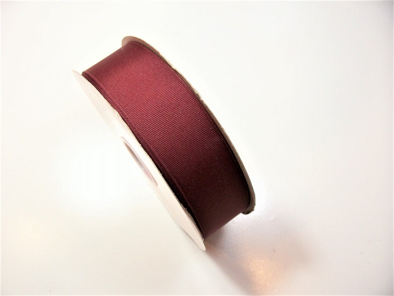 Offray Beet Red Grosgrain Ribbon 1 12 inches wide x 10 yards SECOND QUALITY FLAWED Burgundy Ribbon