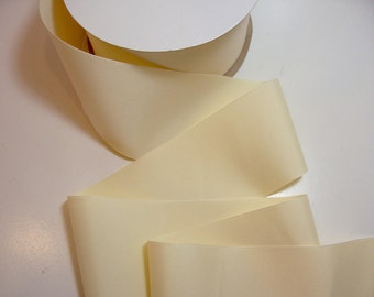 Cream Ivory Ribbon, Offray Creme Grosgrain Ribbon 3 inches wide x 10 yards, 1059