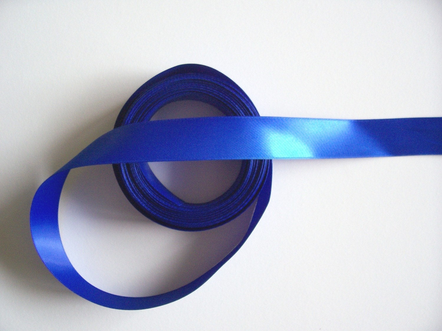 Antique Blue Single Faced Satin Ribbon, 7/8 Inch x Bulk 25 Yards