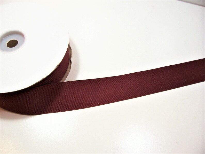 Offray Beet Red Grosgrain Ribbon 1 12 inches wide x 10 yards SECOND QUALITY FLAWED Burgundy Ribbon