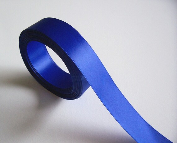 Royal blue 2024 satin ribbon
