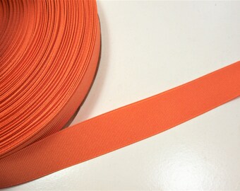 Orange Ribbon, Papaya Orange Grosgrain Ribbon 7/8 inch wide x 10 yards, Offray Ribbon, 995