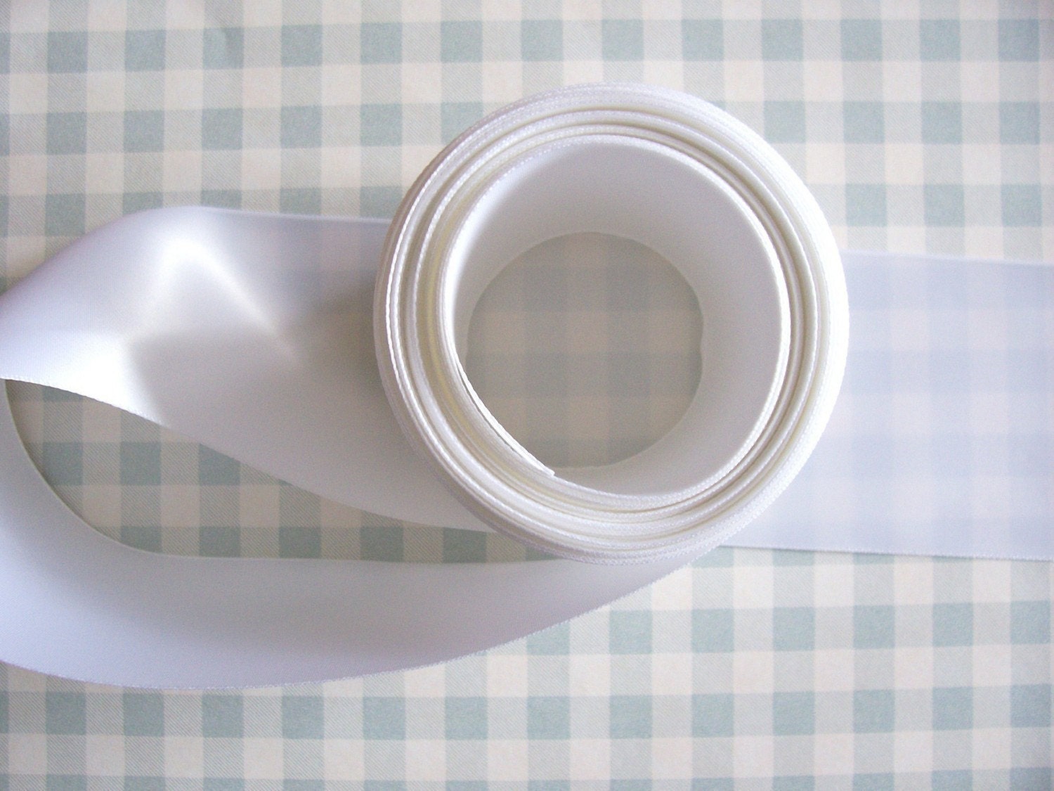 Wide White Ribbon White Single-faced Satin Ribbon 3 Inches - Etsy