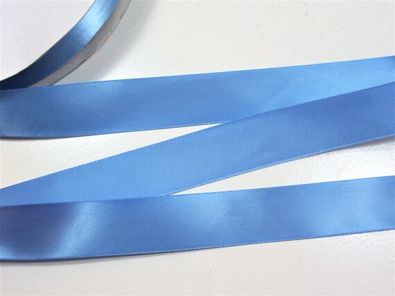 Light Blue Ribbon Reed Schiff Ocean Blue Grosgrain Ribbon 5/8 inch wide x 5 yards Light Blue ...