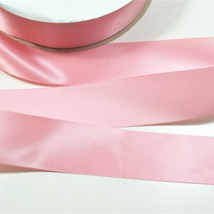 Pink Ribbon, Schiff Single-Faced Pink Satin Ribbon 1 1/2 inches wide x 10 yards, Bin 11